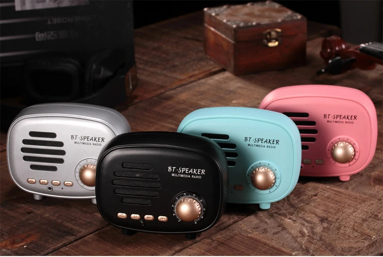 Classic retro Mini Portable Bluetooth Speaker subwoofer Wireless multimedia Radio U disk TF Handsfree for iphone Samsung Xiaomi |