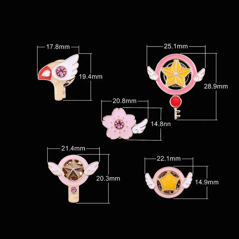

Cartoon Enamel Pins Couple Brooch Accessories Boutonniere Card Captor Sakura Oil Brooches Mini Badge Gift for Coffee Lovers