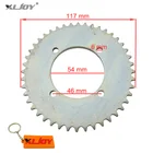 Задняя цепная Звездочка XLJOY T8F 44T, 54 мм, серебристая, для Mini Moto ATV Quad Dirt Pit, карманные детали для велосипеда, мопеда, скутера