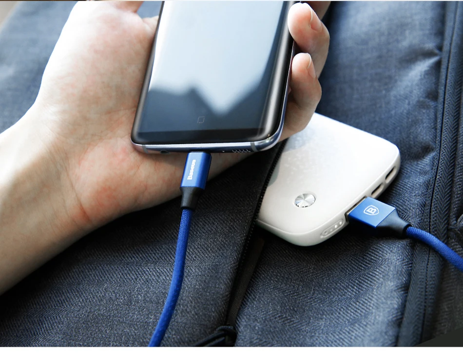 Baseus usb type-C кабель для samsung galaxy s9 plus note 8 3A USB кабель Быстрая зарядка шнур для передачи данных для huawei mate 10 lite USB-C