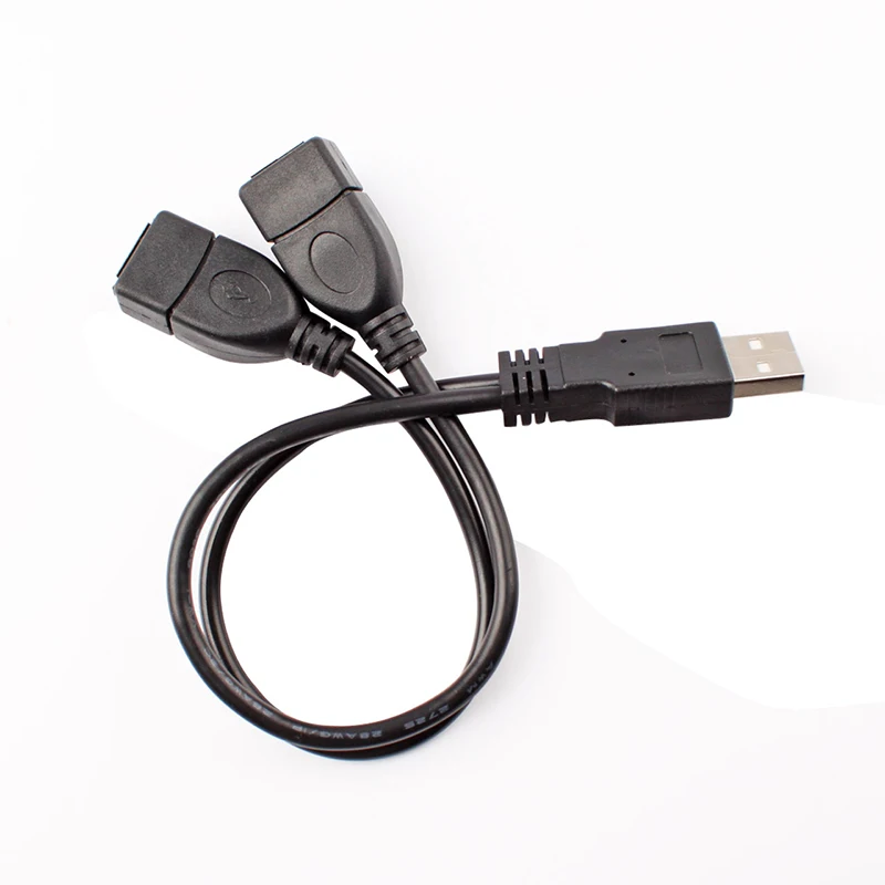 Разветвитель кабеля USB 2 0 A папа на двойных мама разветвитель зарядное устройство