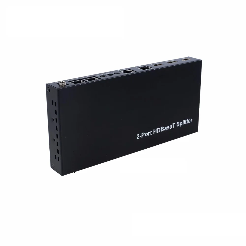PUZHIJIE 4K Φ поддерживает POC RS232 100M Pass through 1x2 распределитель HDBaseT extender over cat5e/6 cable|Кабели