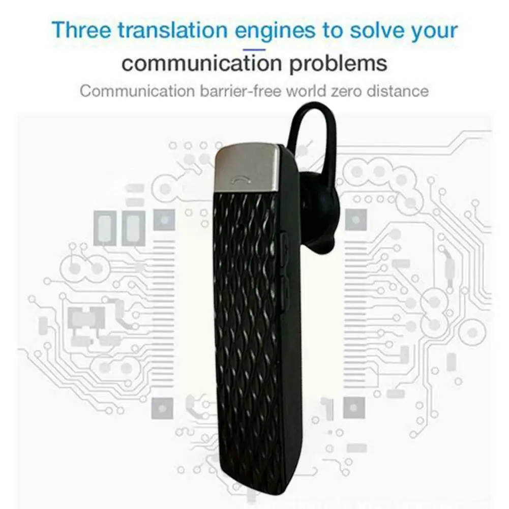 Смарт наушники для мгновенного перевода Bluetooth 5,0 гарнитура в ухо бизнес наушники 33 языка переводчик путешествия переводчик
