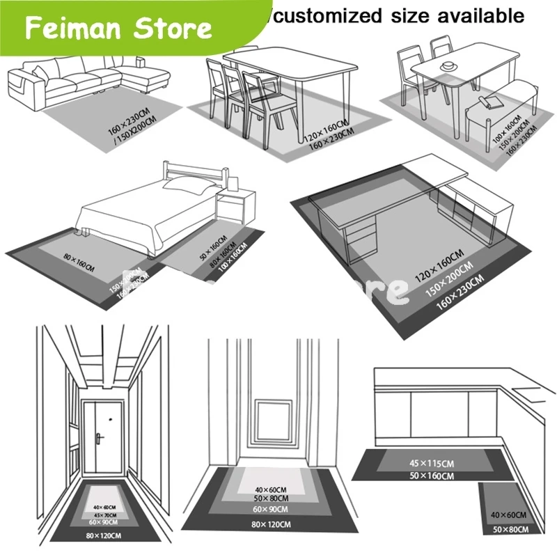 Высокое качество большой площади ковры абстрактный синий космическое небо