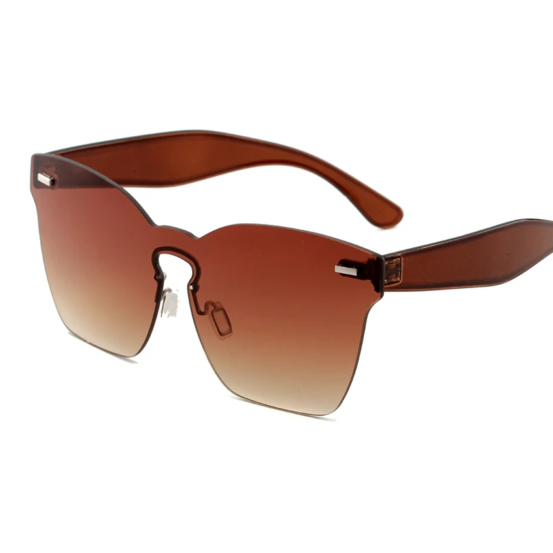 Женские солнцезащитные очки без оправы Большие Квадратные Солнцезащитные