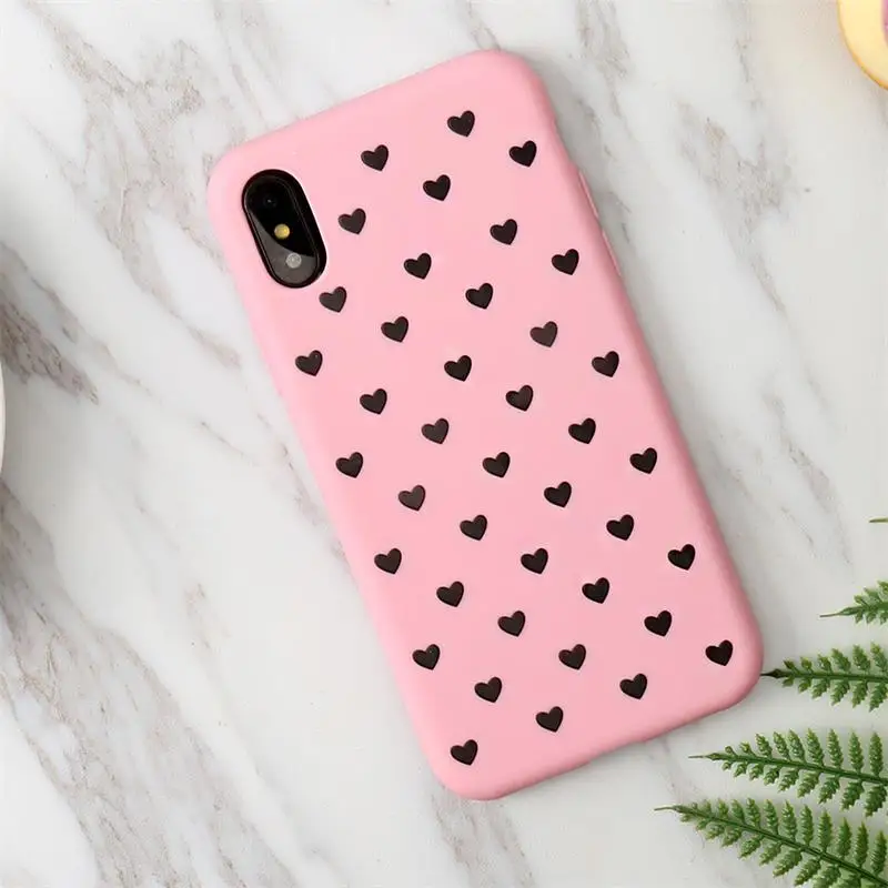Ultra thin Love Heart Phone Case For Xiaomi Mi 9 SE Play Black Shark Helo Mix 2 2S 3 8 6X A1 A2 Note 5 6 F1 Max Pro |