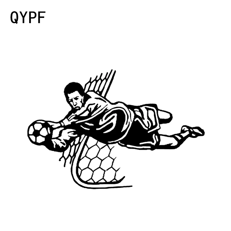 QYPF 15 3*10 3 см крутой игрок ногами Футбол вратаря Декор Светоотражающая наклейка