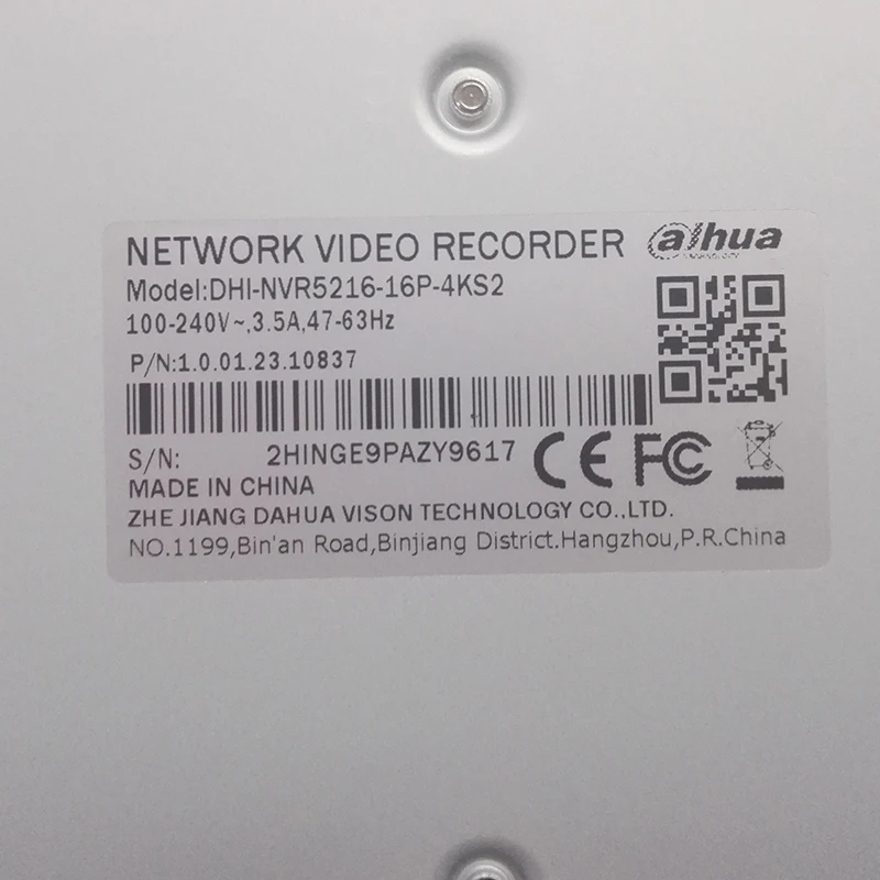 Dahua NVR 16CH 32CH 16 PoE 4 K H.265 видеомагнитофон NVR5216 16P 4KS2 NVR5232 3D интеллектуальные
