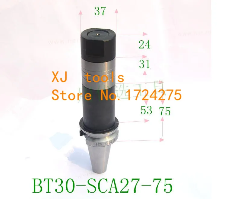 CNC обрабатывающий центр хвостовик BT30-SCA27 Фрезерный резак арборы инструмент