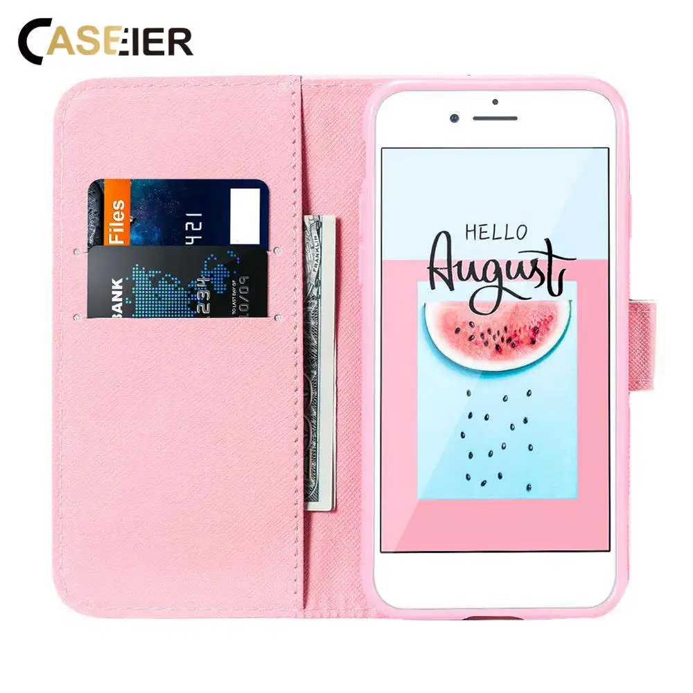 Чехол Кобура CASEIER с леопардовым принтом для телефона Xiaomi Redmi 6A 5A Note 7 S2 Y1 чехол