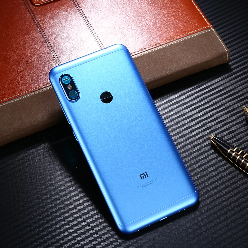 Чехол для задней батареи для Xiaomi Redmi Note 6 Pro Global чехол запасные части кнопки громкости питания+ объектив камеры