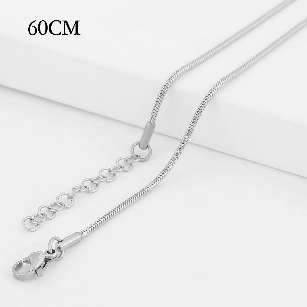 7 Style Trendy Women and Men Snake Necklace Chain 60cm Chokers Stainless Steel Necklaces For High Quality Silver Color Jewelry | Украшения