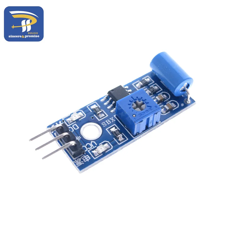 Нормально закрытый модуль вибрационного датчика для системы сигнализации DIY