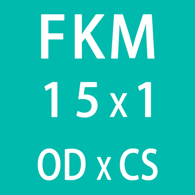 10 шт./лот резиновое кольцо зеленый FKM уплотнительное кольцо уплотнения 1 мм Толщина OD14/15/16/18/19/20 мм кольца из фторированной резины прокладка кольца масла топлива шайба - Цвет: OD15mm