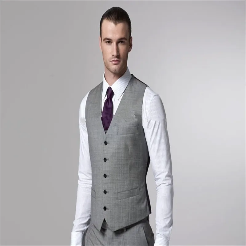 Gray Sharkskin Groom Suit Custom Made Grey Two-Toned Woven Wedding Suits For Men Bespoke Vintage Tuxedo | Мужская одежда
