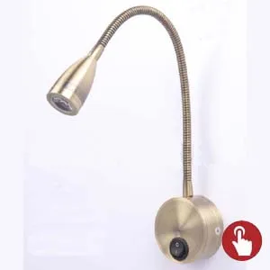 Золотой корпус AC85-265V 1 Вт/3 Вт Настенный светодиодный светильник для чтения для спальни отеля