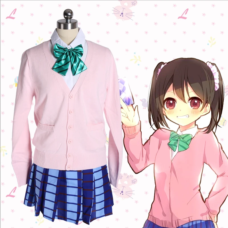 Love Live LoveLive костюмы для косплея Нико Ядзава вязаный свитер школьная форма девочек