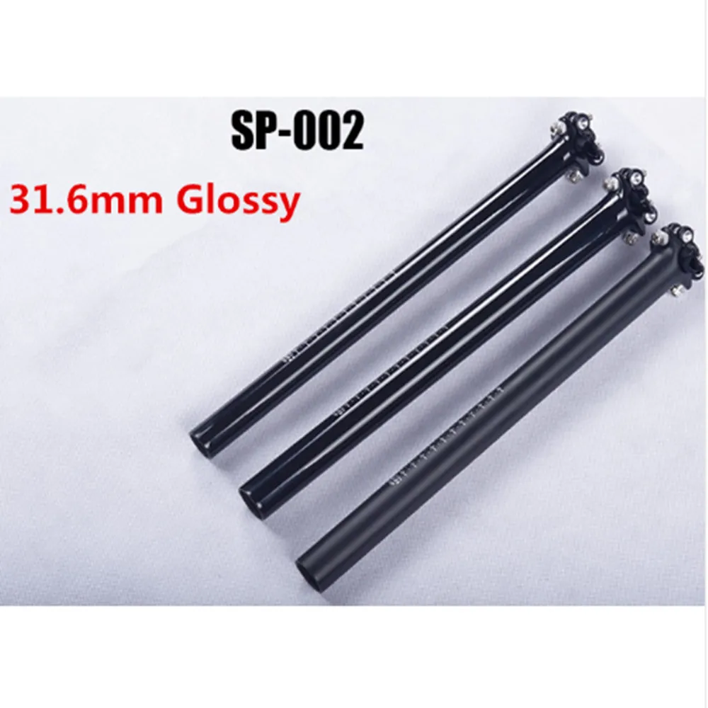 31 6 black glossy Горный велосипед карбоновый Подседельный штырь UD черный полностью углеродное волокно дорожная стойка сиденья для велосипеда мtb MTB части велосипеда 27,2/31,6 мм* 400 мм - Цвет: 31 6 black glossy