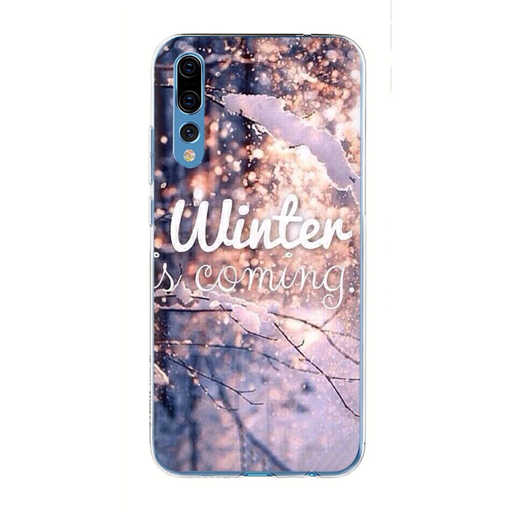 Пейзаж зимний светильник снег жесткий чехол для телефона huawei P30 P20 P9 P10 Plus P8 Pro Lite Mini P smart Z Plus - Цвет: H2