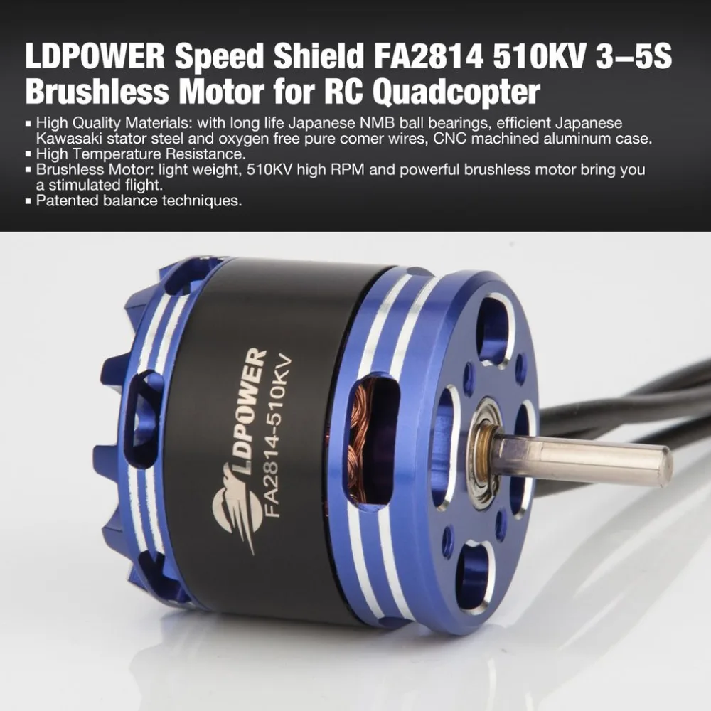 LDPOWER speed Shield FA2208 1100KV 2 3S бесщеточный двигатель для неподвижного крыла RC Дрон FPV