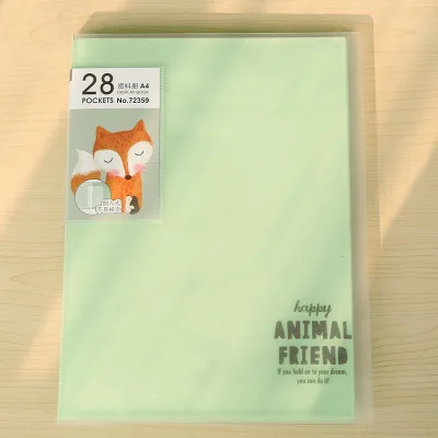 28 Pockets 28/40/60 Карманы школьная буклет A4 прозрачный ПВХ чехла-книжки прозрачная папка для документов A4 Сумка для документов - Цвет: 28 Pockets