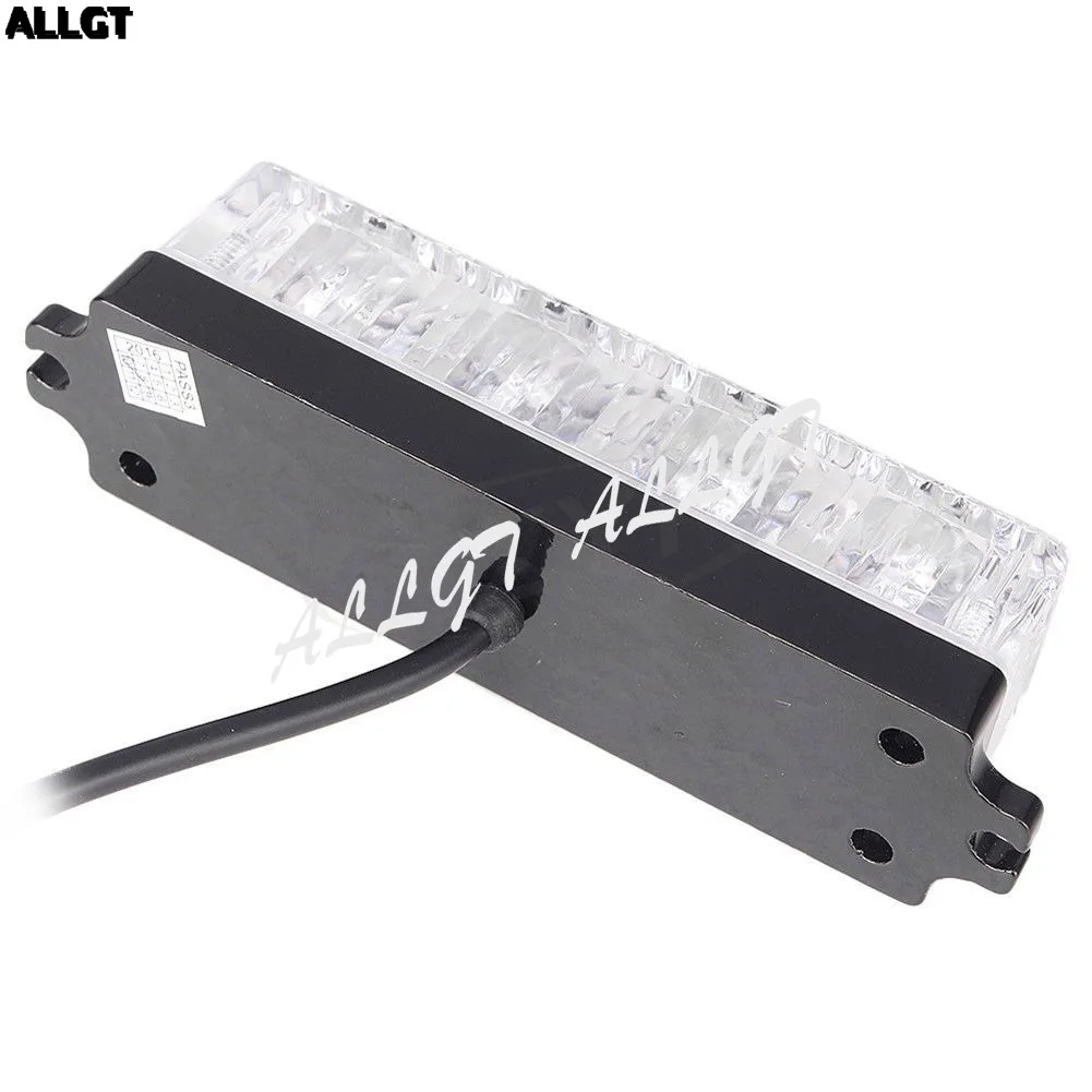 

4-LEDs DC12V Emergency Beacon Strobe Flash Warning Light fits Universal White