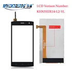 WEICHENG KHX5533E14-L2-YL для  HT7 ЖК-дисплей + сенсорный экран LCD дигитайзер стеклянная панель для замены для ht 7 pro