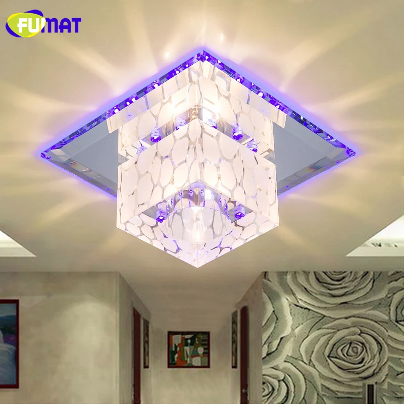 Кристаллическая потолочная лампа FUMAT маленький светодиодный светильник для