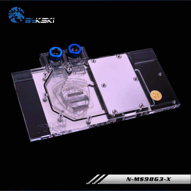 Bykski N-MS98G3-X полноэкранная Графическая карта блок водяного охлаждения RGB/RBW для MSI