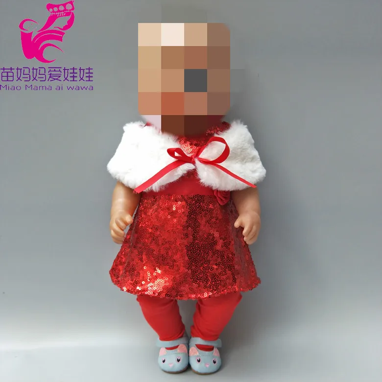 Для 43 см для ухода за ребенком для мам baby doll красная решетка платье высота 40 см Одежда для куклы-младенца для 18-дюймовой девушки куклы, детские подарки