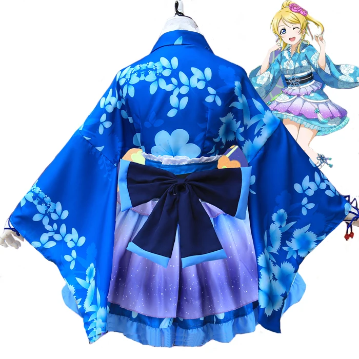 Костюмы для косплея аниме Love Live Ayase Eli Sonoda Umi Hanayo Koizumi костюмы Yukata кимоно косплея| |