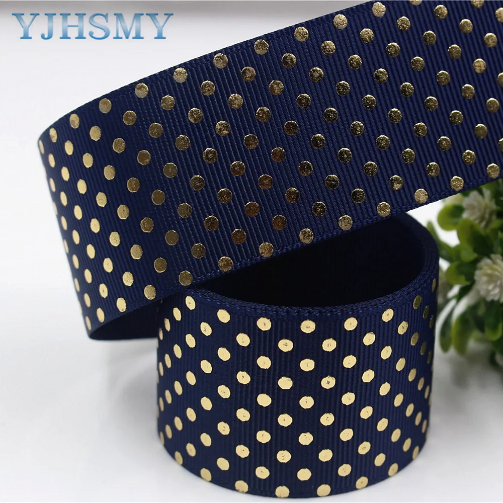 Ленты из фольги золотистого цвета 1710052 38 мм 10 ярдов|foil ribbon|gold foil ribbonprinted grosgrain |