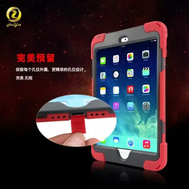 Durable 3 Layers Hard Rugged Coque Case Shockproof Defender Water Repellent Cover with 360 Rotating Stand For Apple iPad Mini 4 |