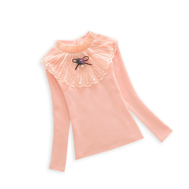 Новинка 2017 года кружевная рубашка для маленьких девочек сезон весна осень