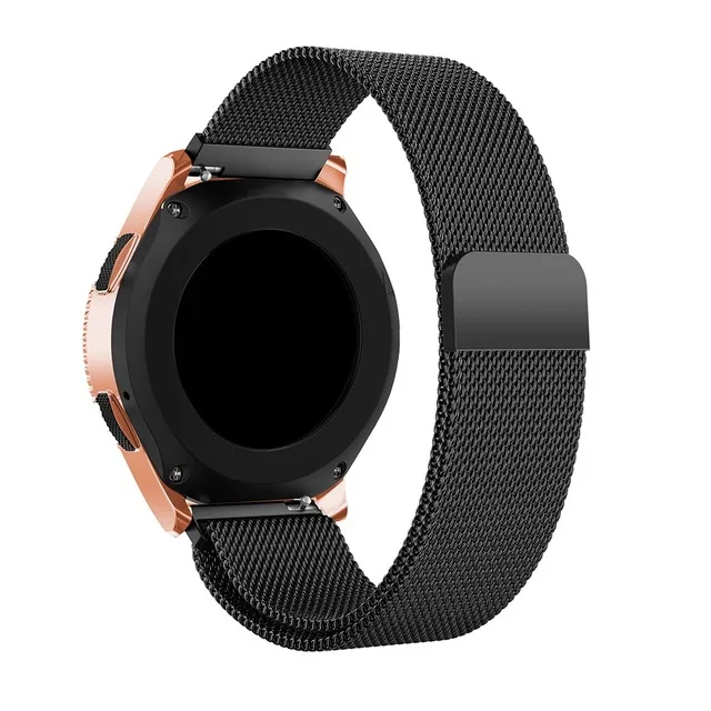 Ремешок для часов 22 мм для samsung Galaxy watch 46 мм gear S3 Frontier классический сменный Браслет Для huawei GT/huami amazfit 2 2s - Цвет: Черный