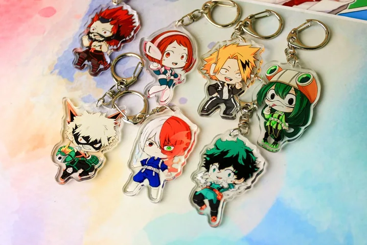 Аниме Моя геройская Академия Boku no Hero Akademia Midoriya Bakugou Katsuki акриловый брелок экшн