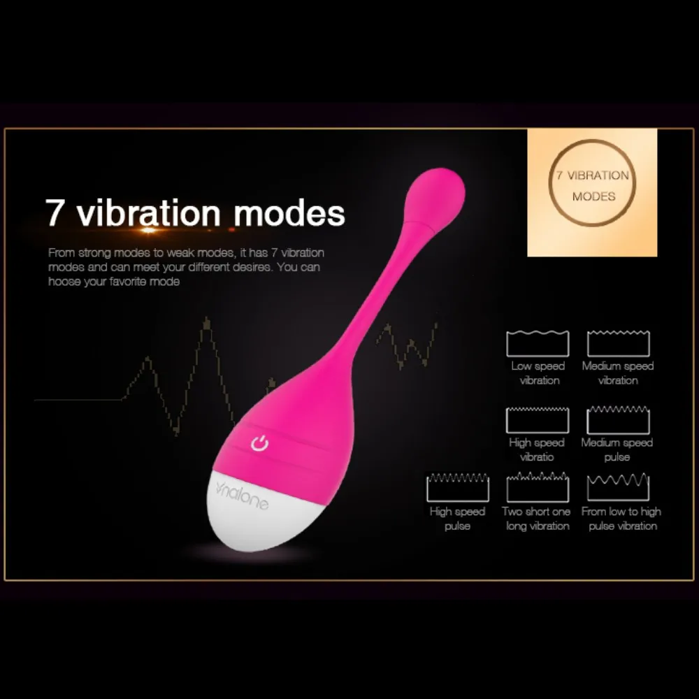 Вибратор для влагалища Nalone силиконовый вибратор с 7 скоростным голосовым пультом