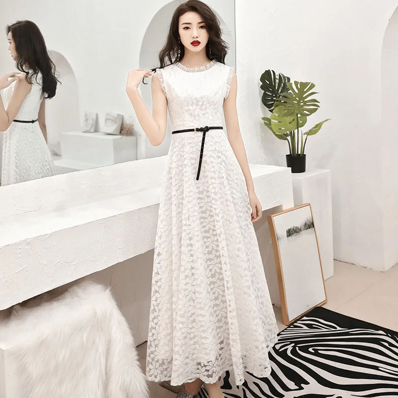 Белое китайское Восточное Свадебное женское платье с v-образным вырезом и