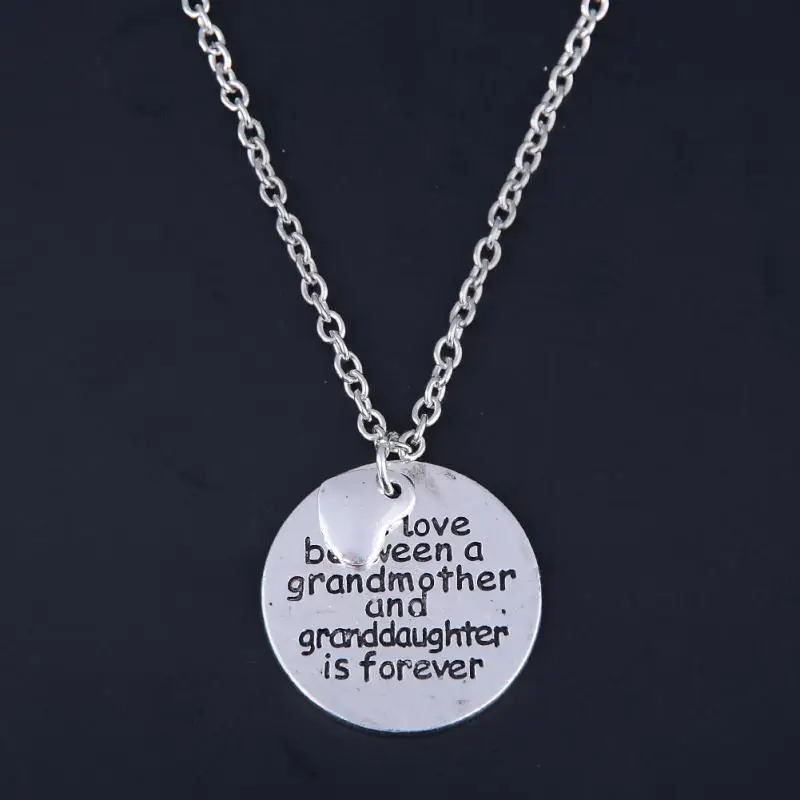 Новый семейное ожерелье кулон любовь между бабушка и внучка позолоченные цепи