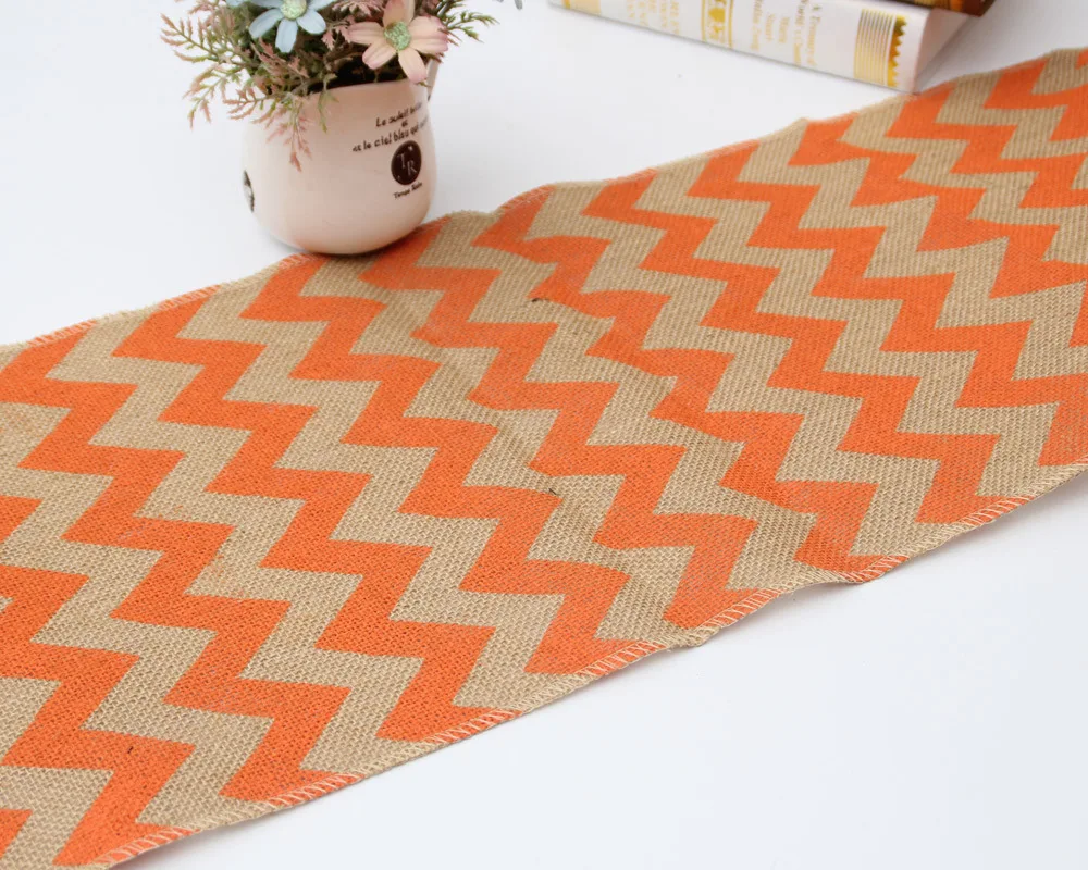 Настольная дорожка из джута льняная кружевная ткань для столовой ресторана