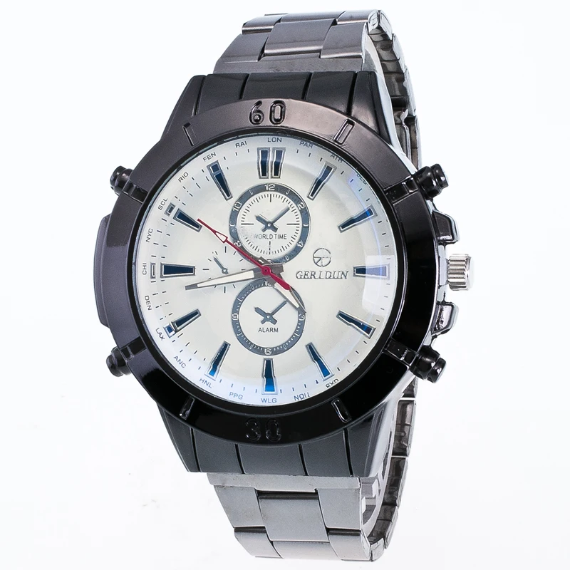 2017 Топ люксовый бренд мужские военные спортивные часы кварцевые полностью