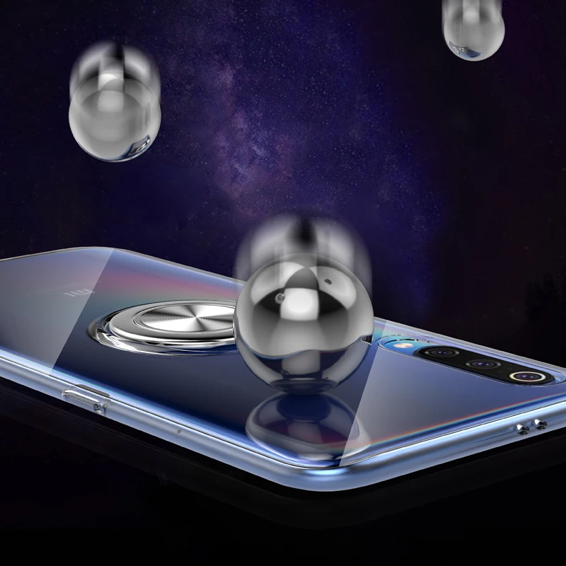 Прозрачный мягкий силиконовый чехол для телефона Xiaomi 9 Ring Case MI 8 6X A2 MIX 2 S роскошная