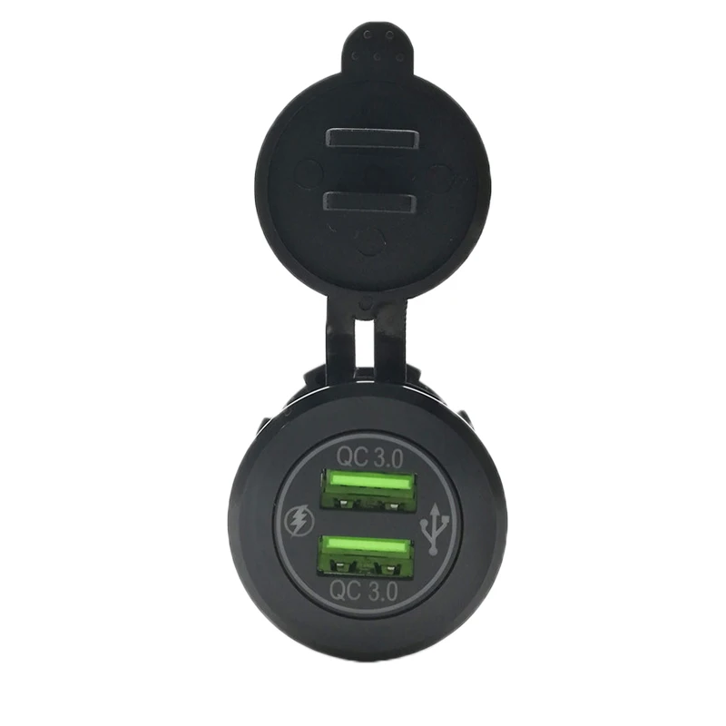 Автомобильное зарядное устройство двойной USB QC3.0 адаптер питания розетка Прочный