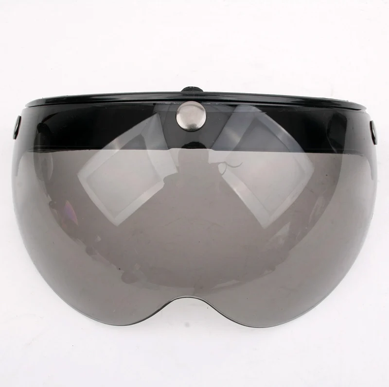 3 snap vintage MOTORCYCLE helmet visor shield 3/4 open face retro harley HELMET VISOR TINTED sunny SHIELD for casco moto | Автомобили и