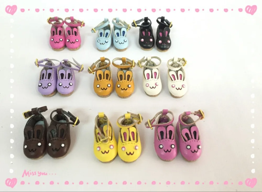 Туфли для кукол blyth с кроликом 2 8 см|doll shoes|blythe doll shoesdoll shoes blythe |