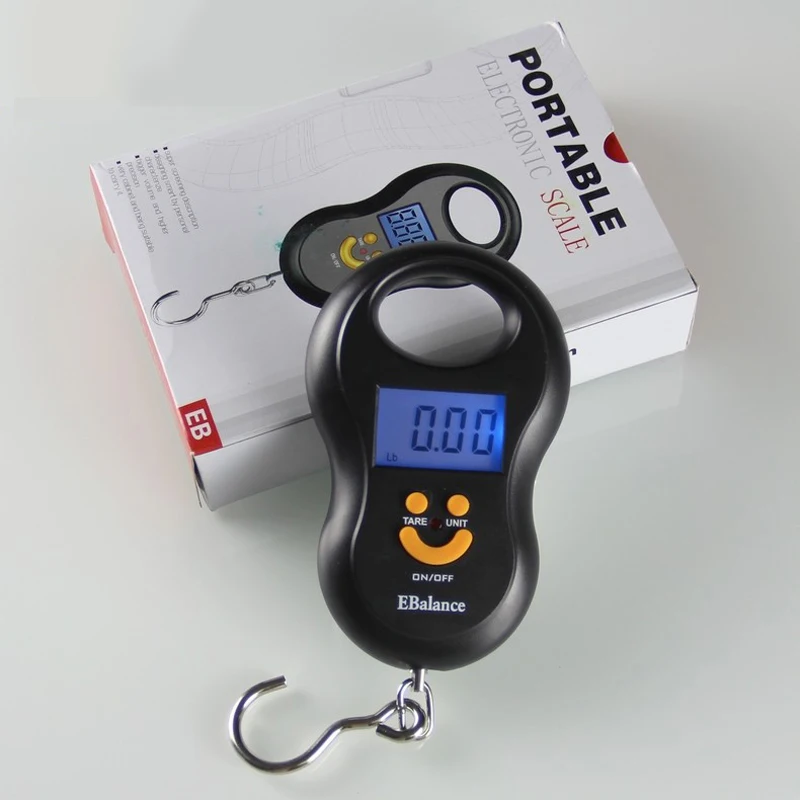 50kg Electronic Scale weight Portable Mini Luggage for Express Fishing Spring Gift Household Food Material digital | Инструменты