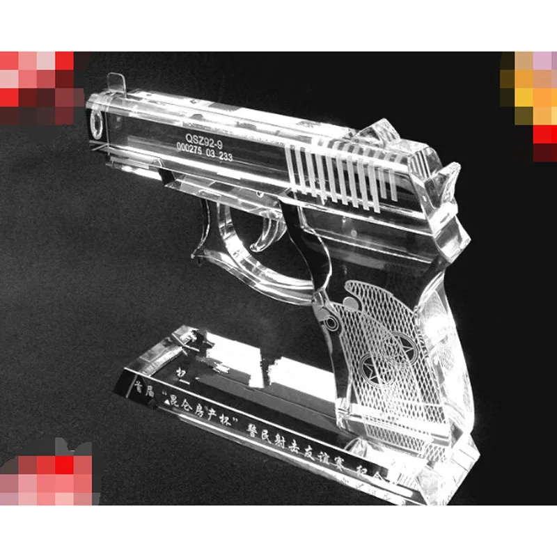Хрустальный декоративный пистолет | Дом и сад