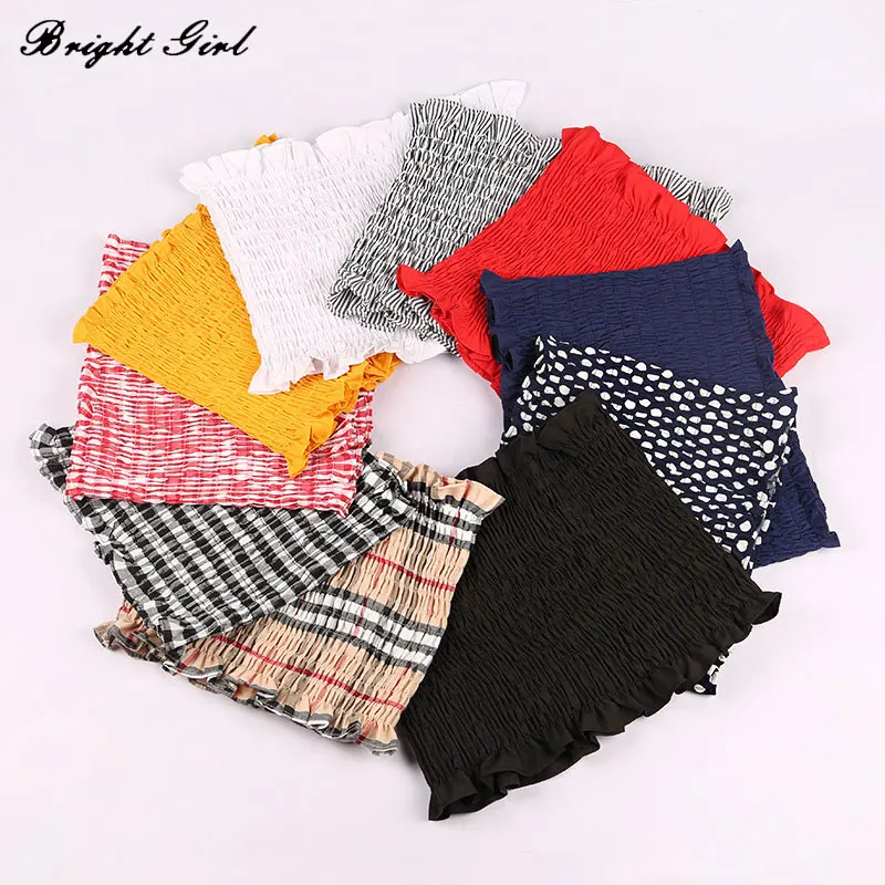 Яркие женские сексуальные топы для девушек летние эластичные футболки женщин