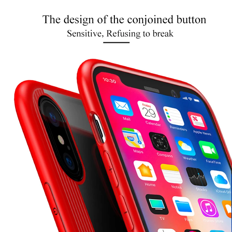 TOTU Transparent Phone Case For iPhone X 10 Coque Ultra Thin Slim Crystal Clear Full Protective Back Cover Capinha |