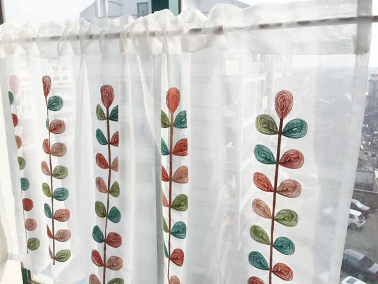 Индивидуальные маленькие кофейные занавески для кухни полуоконные деревенские